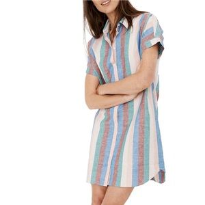 🔴👗Madewell dress front bottom short sleeve 👗